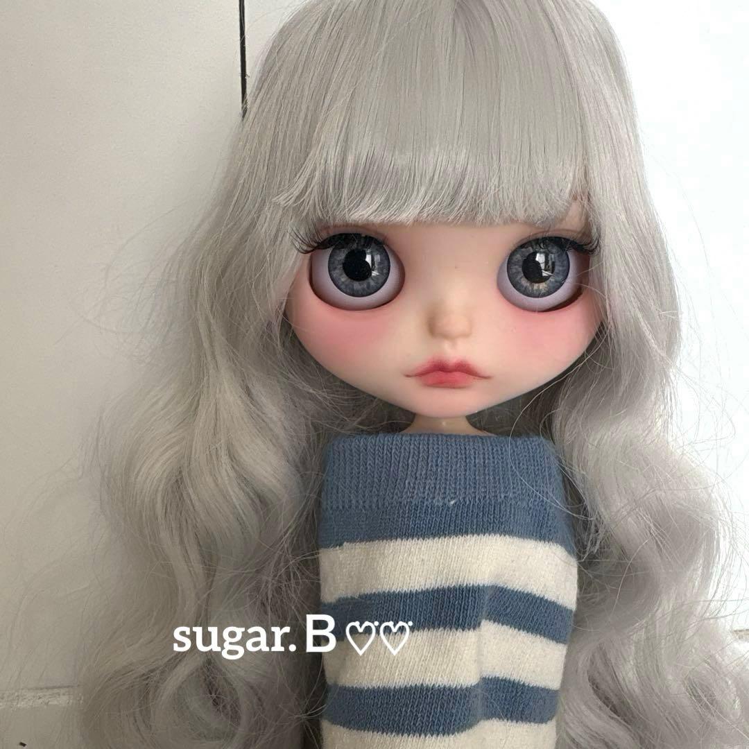 アイシードールカスタム❤︎ツヤ無し薄グレー❤︎ふわっふわ♡