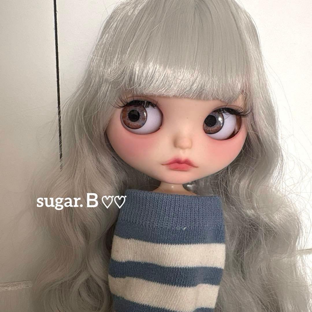 アイシードールカスタム❤︎ツヤ無し薄グレー❤︎ふわっふわ♡