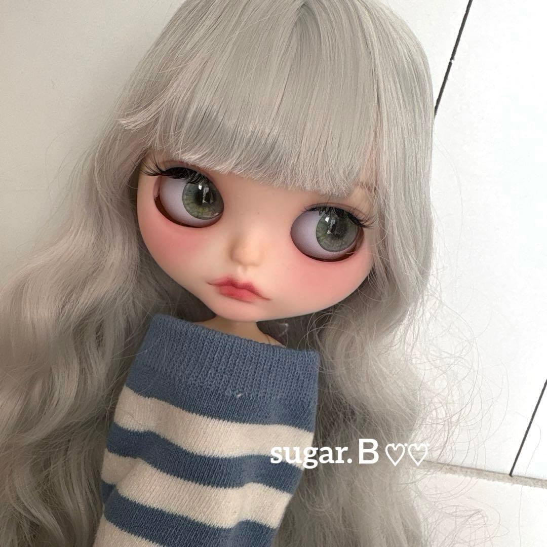 アイシードールカスタム❤︎ツヤ無し薄グレー❤︎ふわっふわ♡
