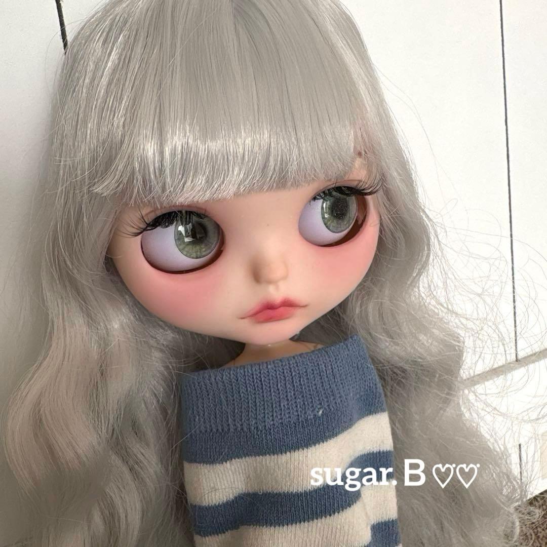 アイシードールカスタム❤︎ツヤ無し薄グレー❤︎ふわっふわ♡