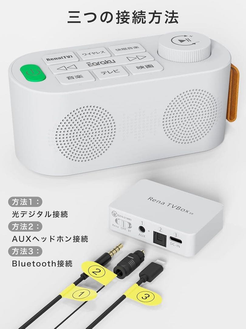 【新品・未開封】手元スピーカー テレビ用 ワイヤレス Bluetooth