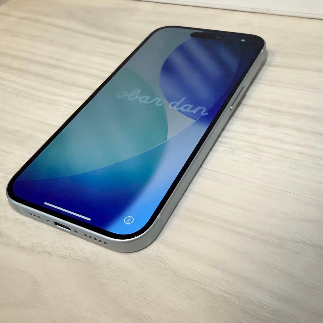 【美品】iPhone15 ブルー 128GB バッテリー92%