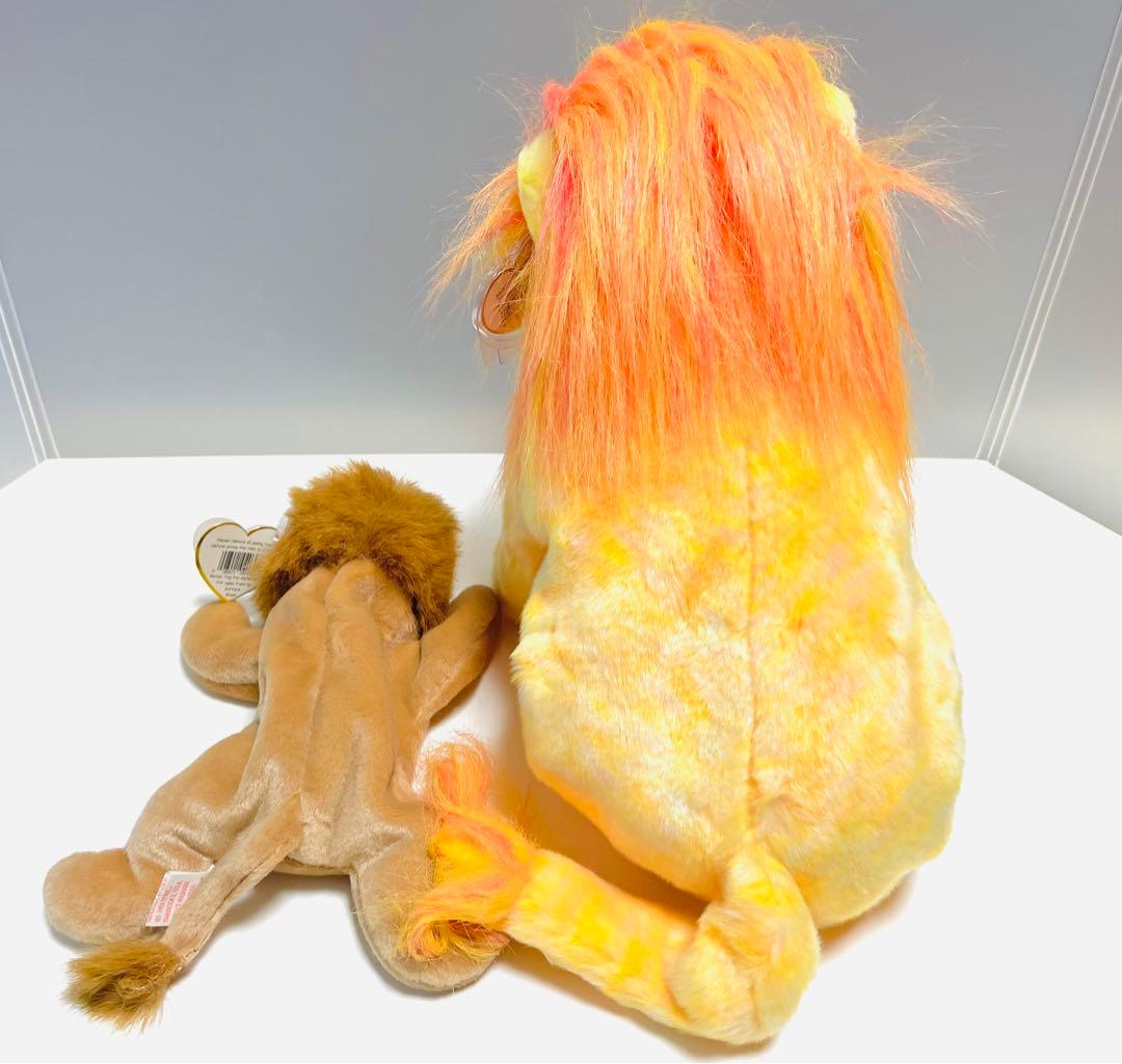 TYシリーズBEANIE BABYとBEANIE BUDDYのライオンぬいぐるみ