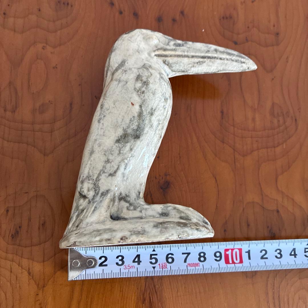 陶器製　鳥の置物