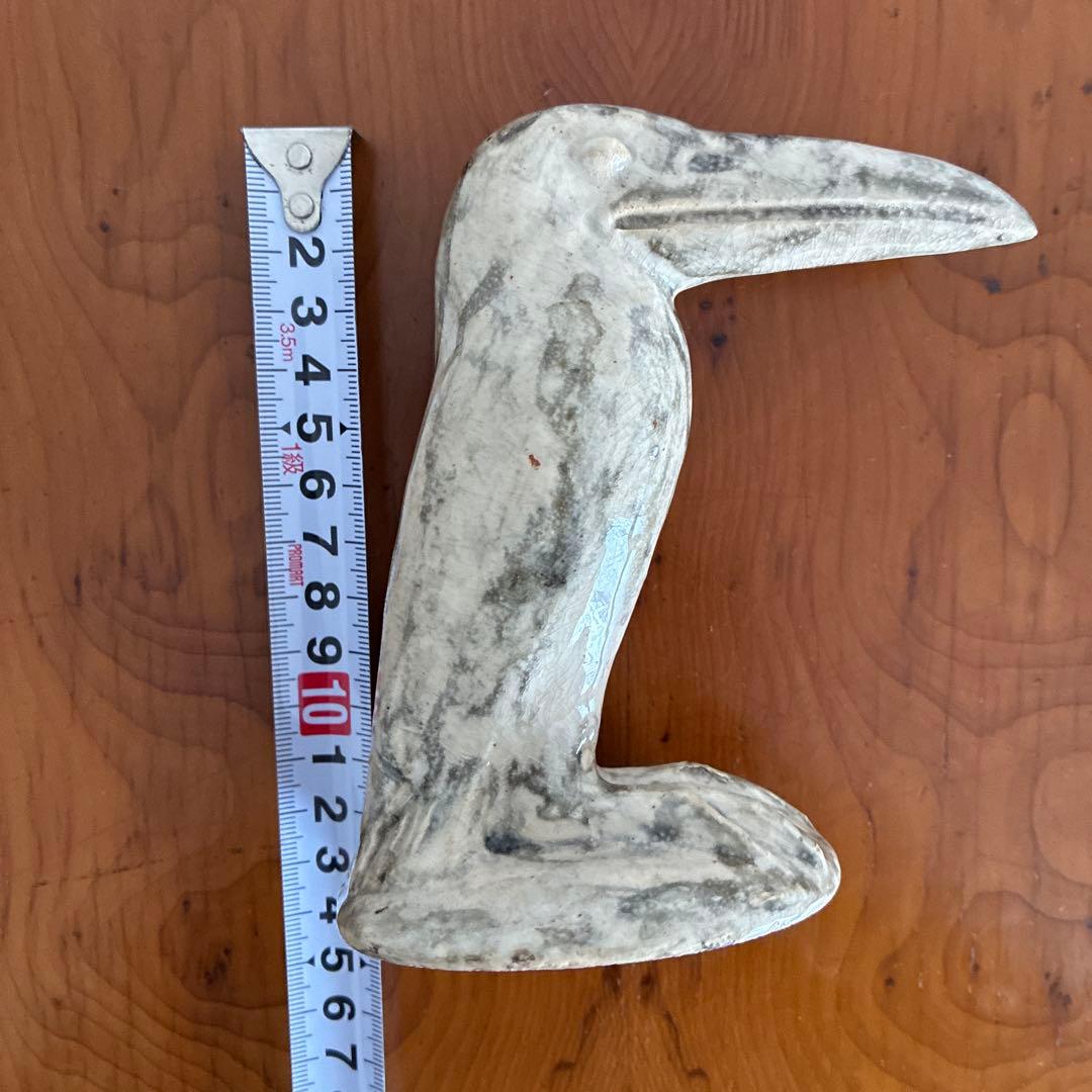 陶器製　鳥の置物