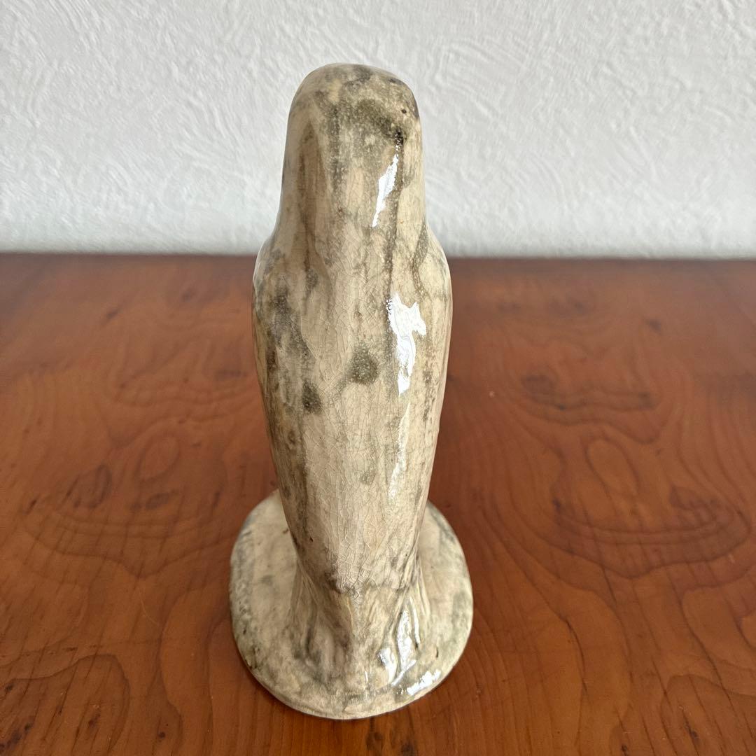 陶器製　鳥の置物