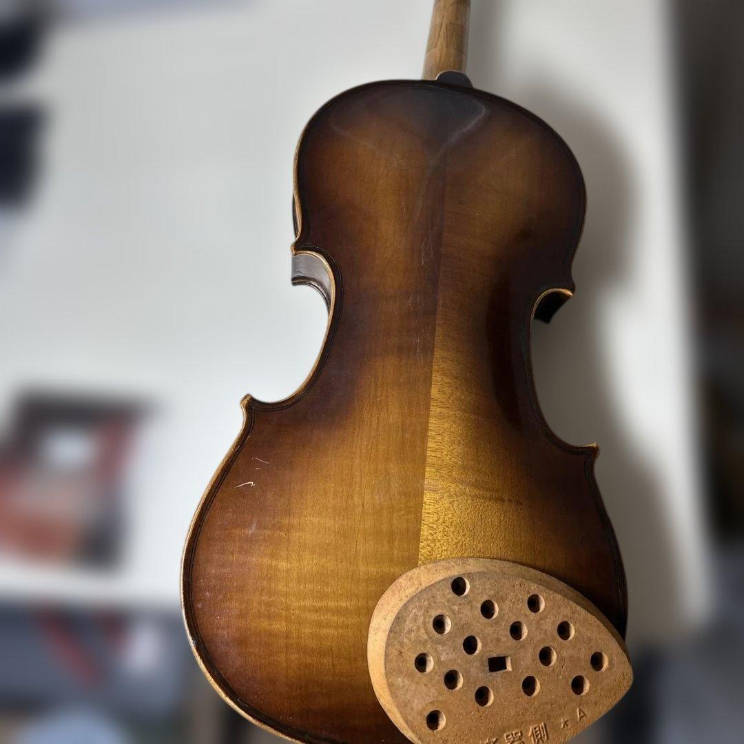 鈴木バイオリン No.11 4/4 1960s 極濃淡 青ラベル 新品駒弦付