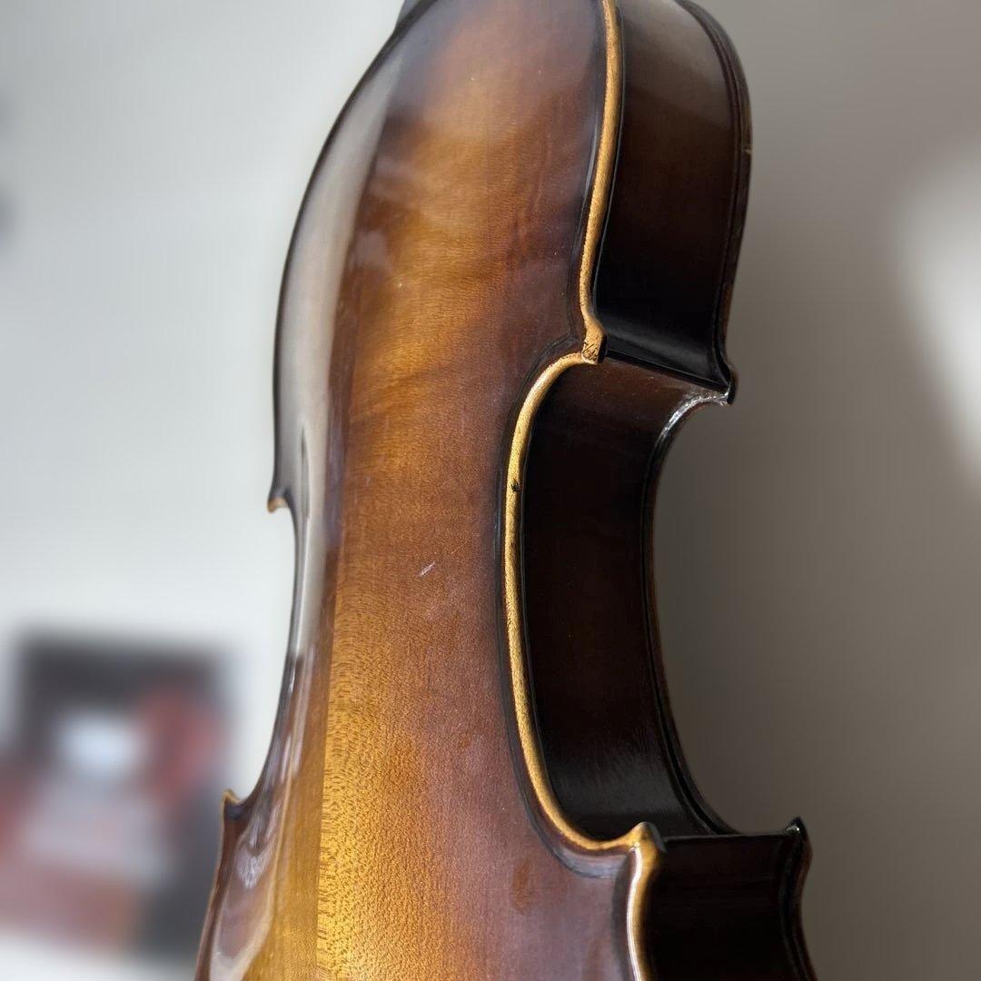 鈴木バイオリン No.11 4/4 1960s 極濃淡 青ラベル 新品駒弦付