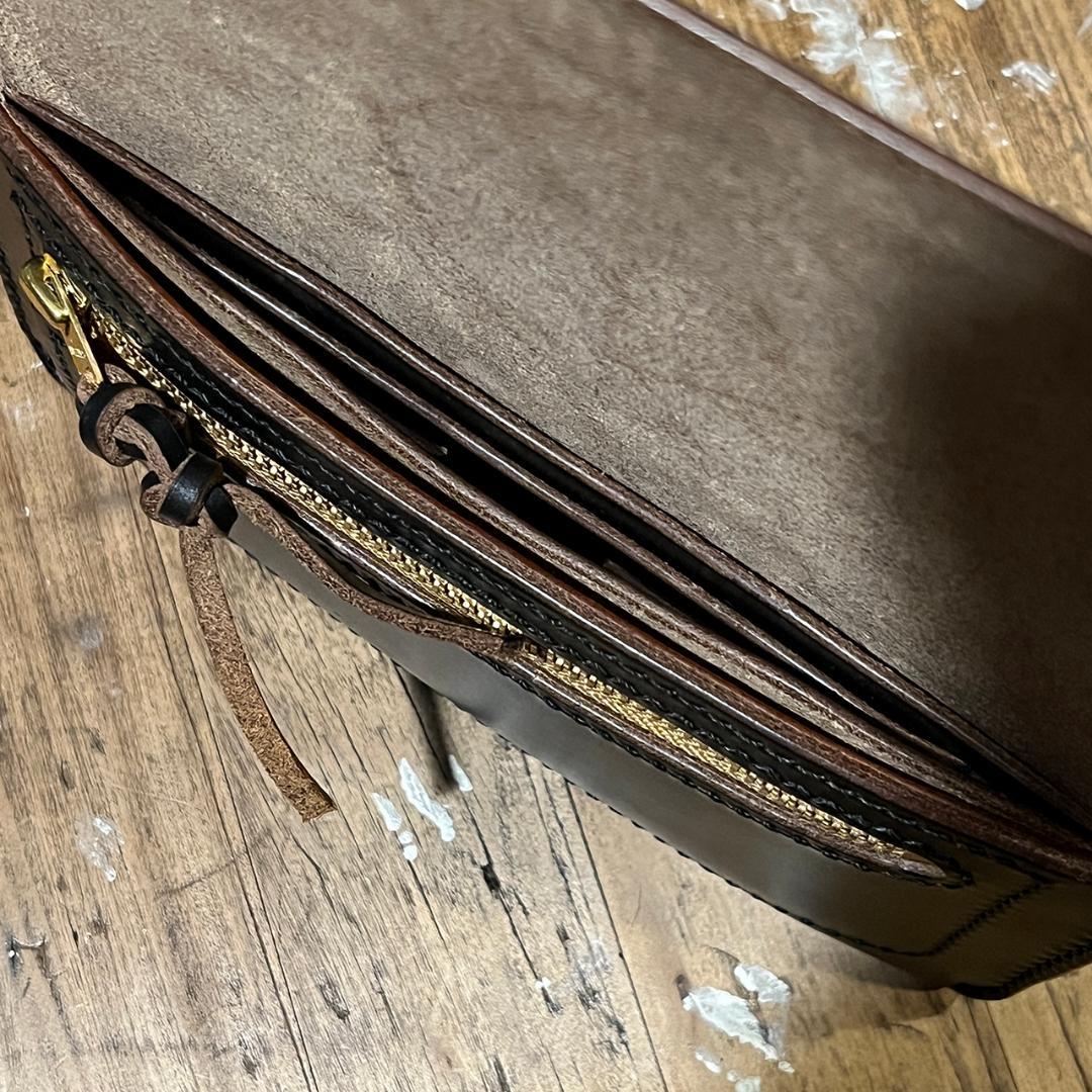 クロムエクセル長財布 クロムエクセル 長財布 茶芯 ホーウィン Lot#370