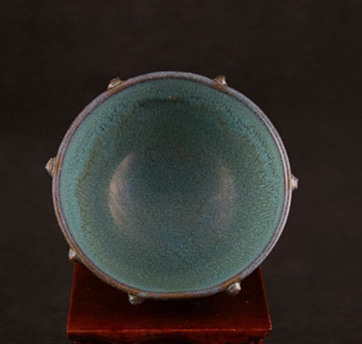 古磁器を模倣したオールハンド高温青花釉磁杯小碗古玩骨董復古置物コレクション