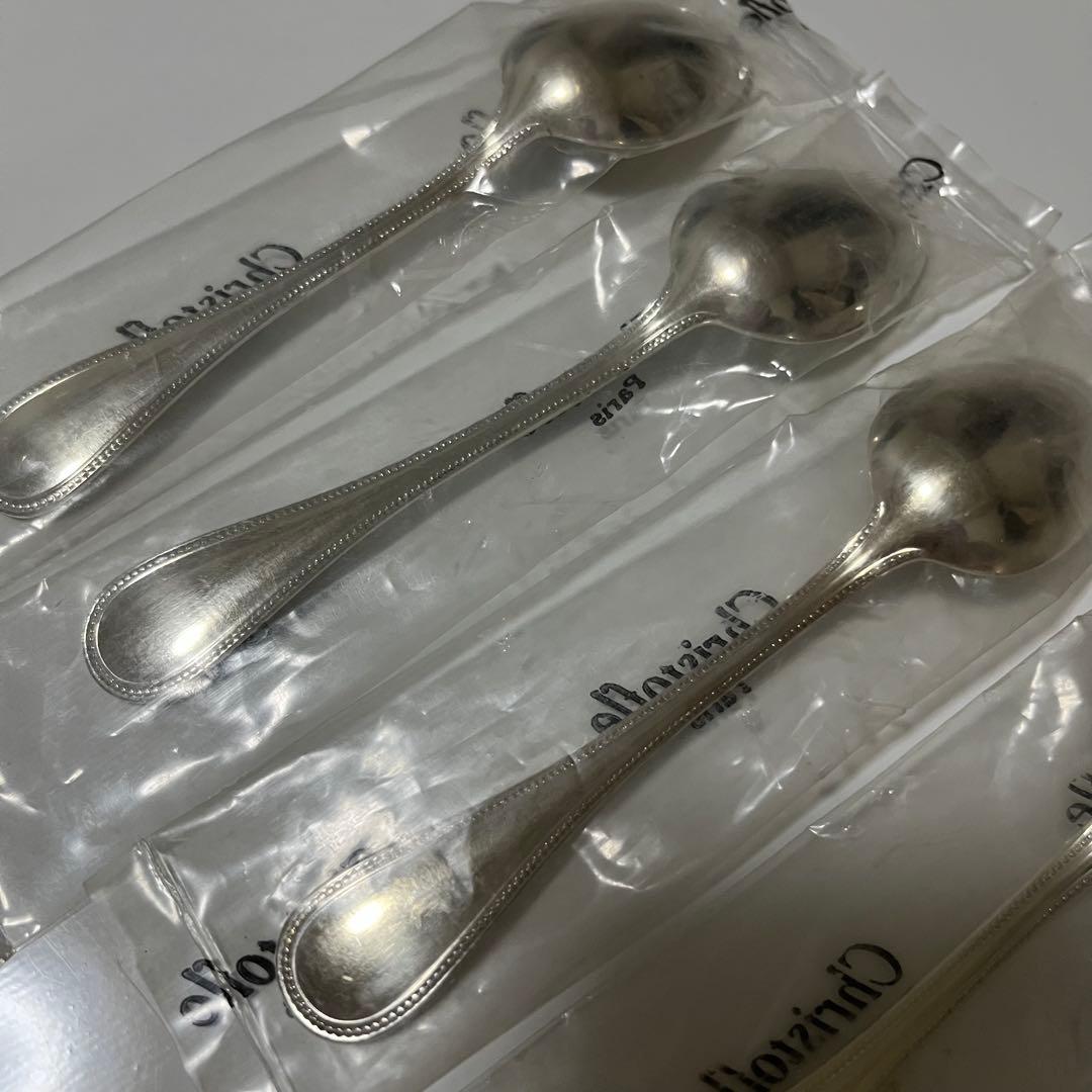 Christofle クリストフル スプーン 6本セットパールシリーズ