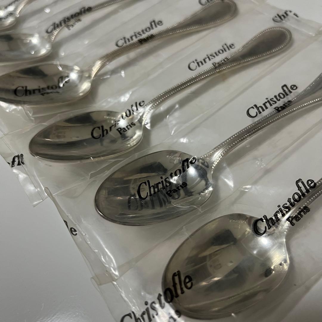 Christofle クリストフル スプーン 6本セットパールシリーズ