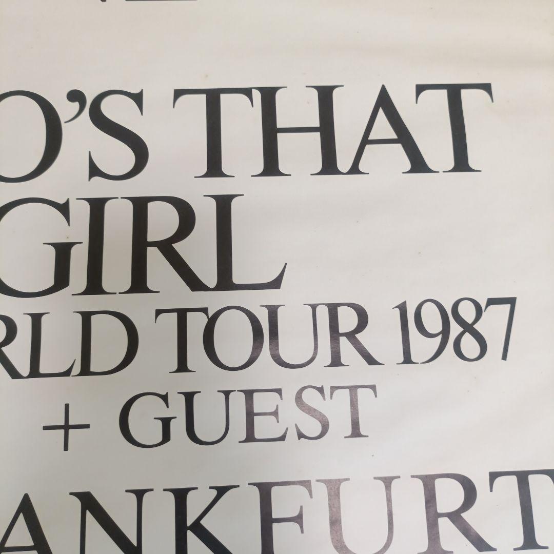 MADONNA WHO'S THAT GIRL WORLD TOUR ポスター
