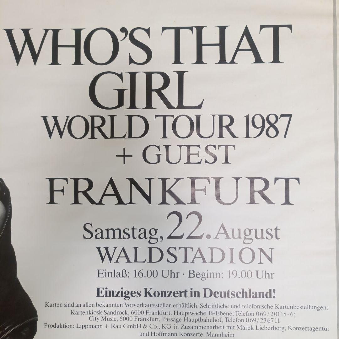 MADONNA WHO'S THAT GIRL WORLD TOUR ポスター