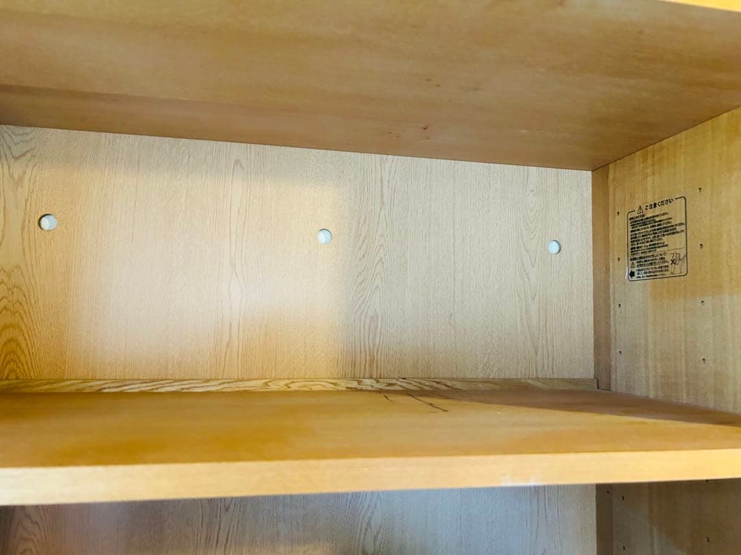 【メルカリ市価格】用途色々MUJIの棚 本棚食器棚 趣味の棚 棚板、カバー調整可