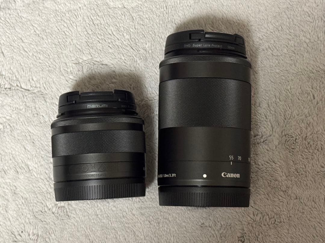専門店メンテナンス済　CANON EOS KissM ダブルズームキットブラック