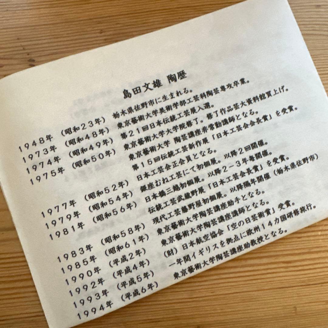 島田文雄　彩磁牡丹文碗　茶碗　共箱