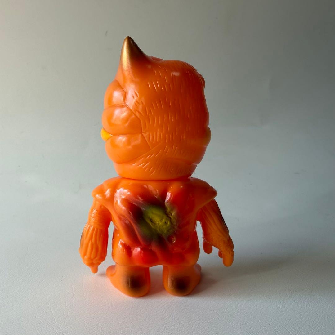 リアルヘッド　オーガンバット　ミニ　ソフビ　フィギュア　オレンジ
