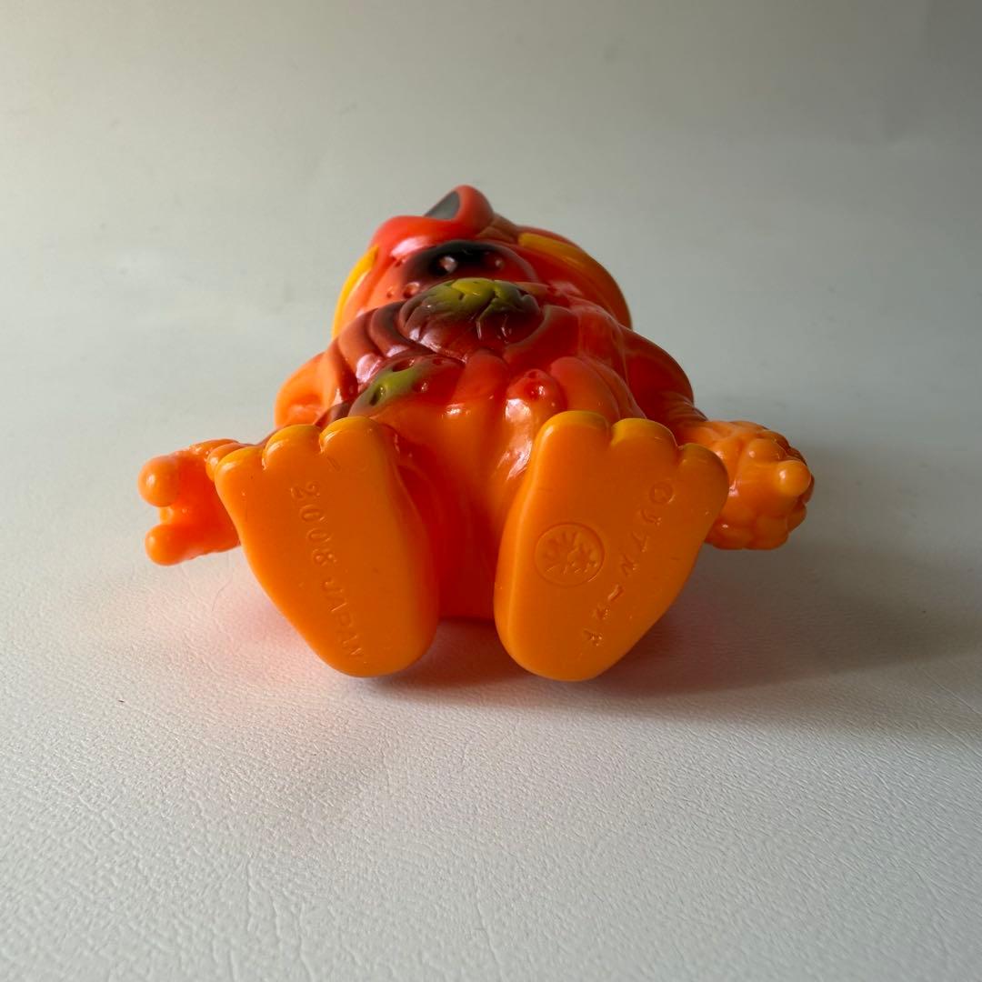 リアルヘッド　オーガンバット　ミニ　ソフビ　フィギュア　オレンジ