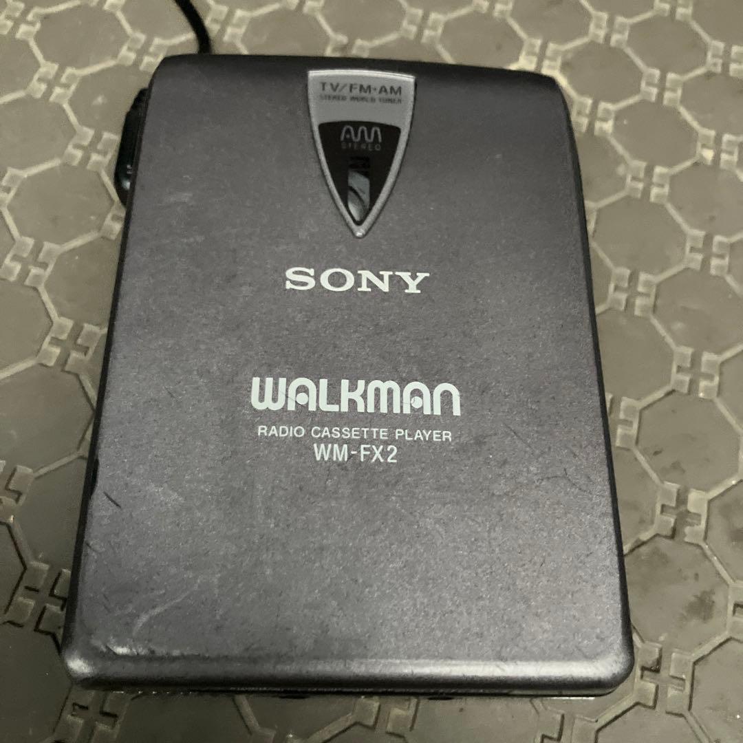 懐かしい　レア　SONY WALKMAN ラジオカセットプレーヤー WM-FX2