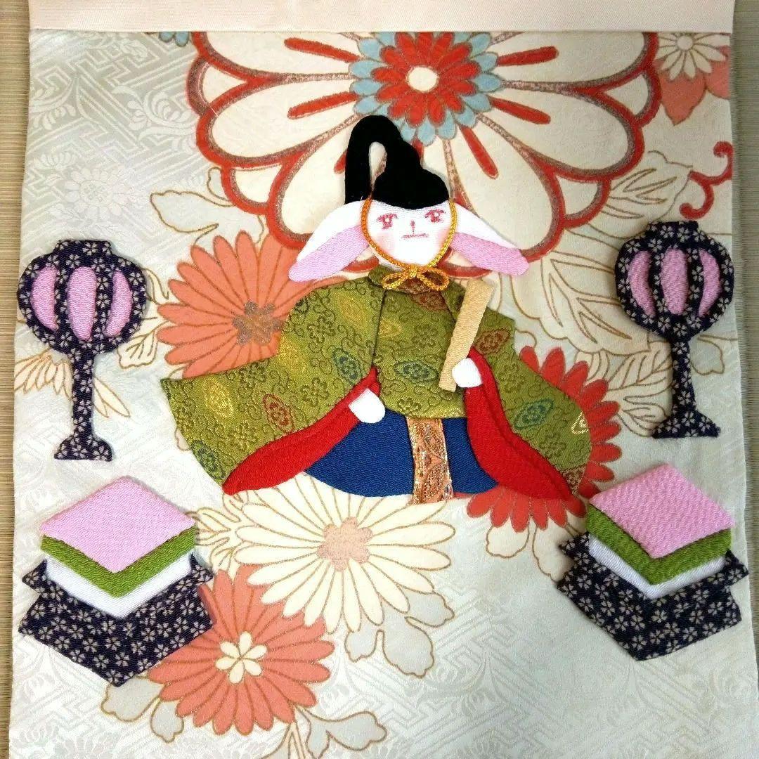 押し絵タペストリー　嬉しいひな祭り