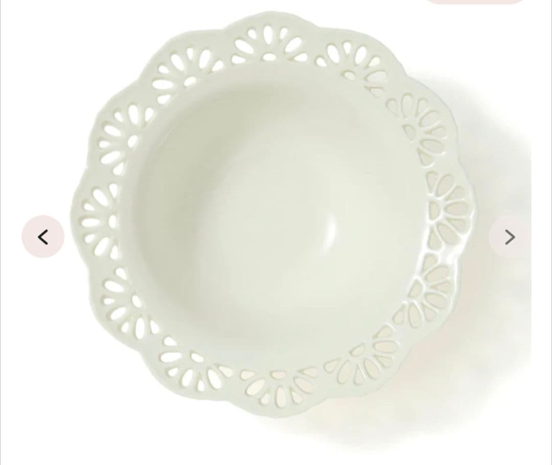 Francfranc パニエレースホワイトプレート＆ボールペアセット新品未使用品