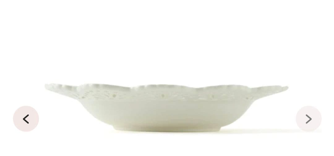 Francfranc パニエレースホワイトプレート＆ボールペアセット新品未使用品