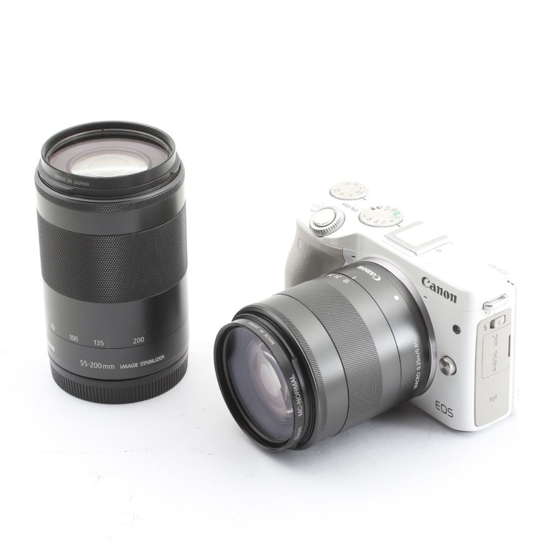 【美品】キヤノン Canon EOS M3 ミラーレスカメラ 2本レンズ付き