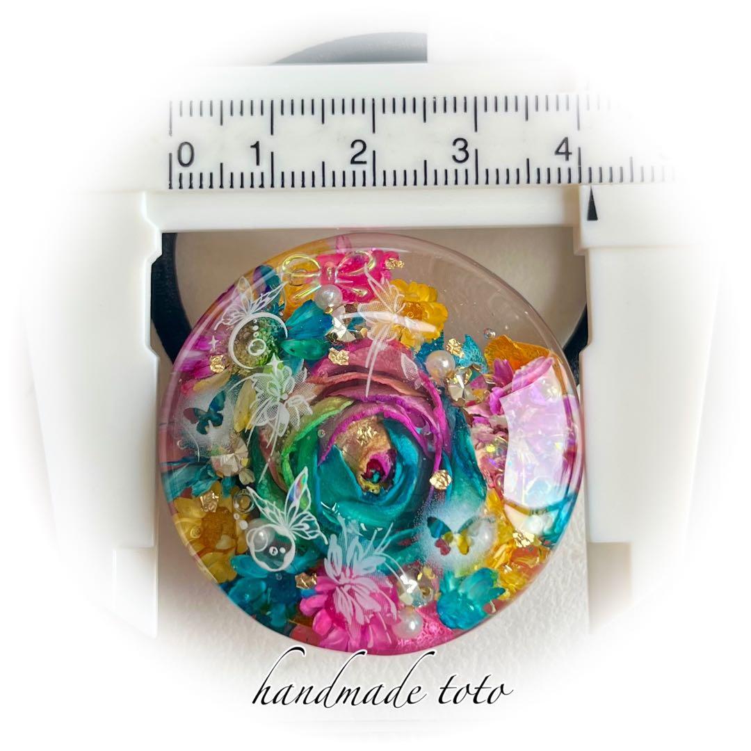 絵里様 3色カラフル ミニバラ ヘアゴム