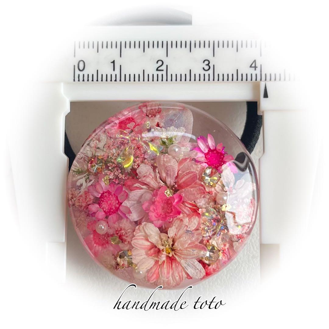 絵里様 3色カラフル ミニバラ ヘアゴム