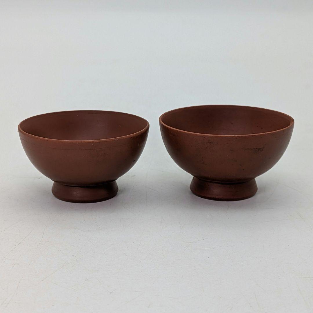 明治～昭和初期 桃蹊堂 備前焼 酒器揃（徳利&ぐい呑二対） 合箱 とっくり 食器