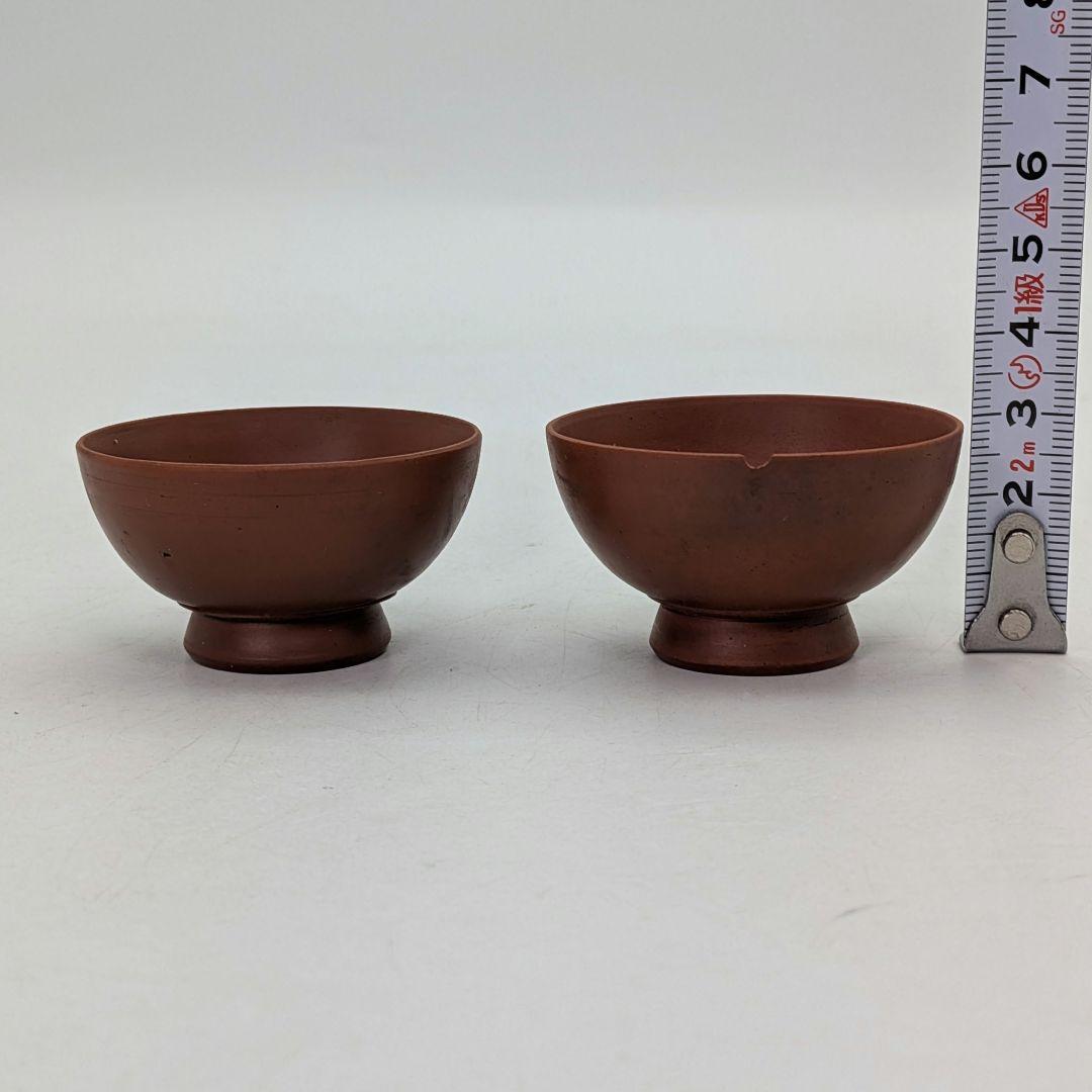 明治～昭和初期 桃蹊堂 備前焼 酒器揃（徳利&ぐい呑二対） 合箱 とっくり 食器