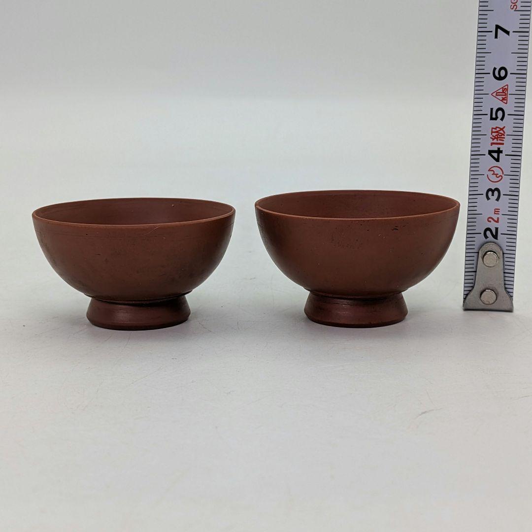 明治～昭和初期 桃蹊堂 備前焼 酒器揃（徳利&ぐい呑二対） 合箱 とっくり 食器