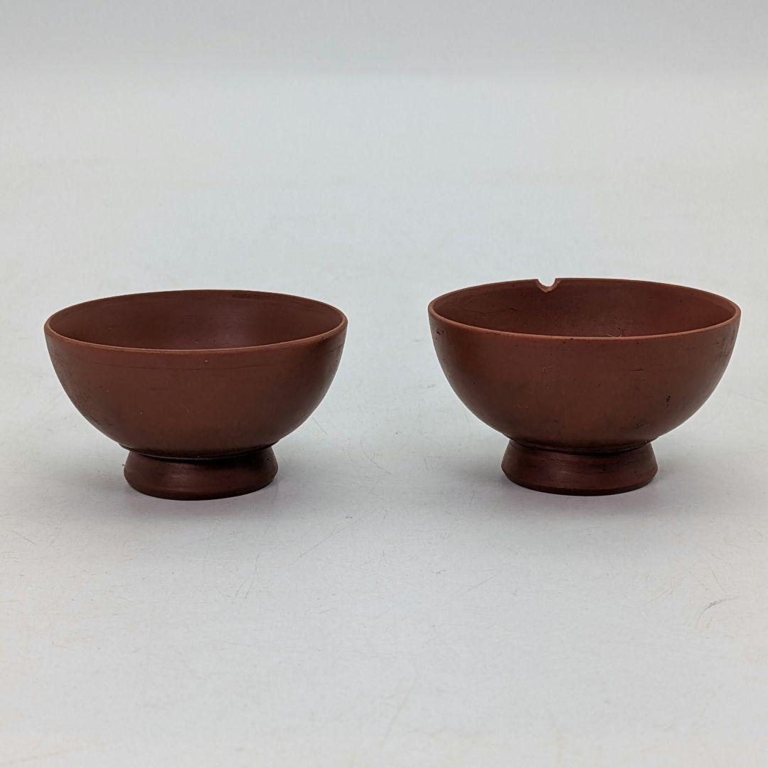 明治～昭和初期 桃蹊堂 備前焼 酒器揃（徳利&ぐい呑二対） 合箱 とっくり 食器