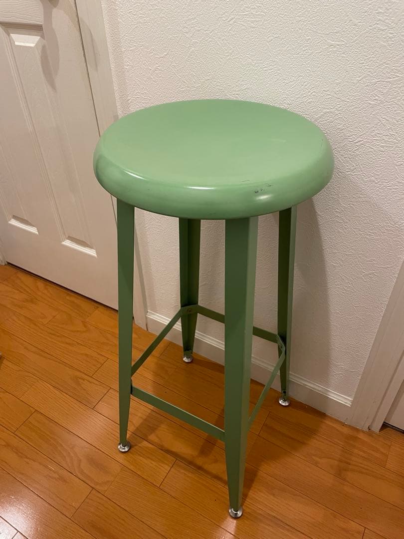 廃盤希少 IKEA ハイスツール TORBEN グリーン　イケア 鋼製