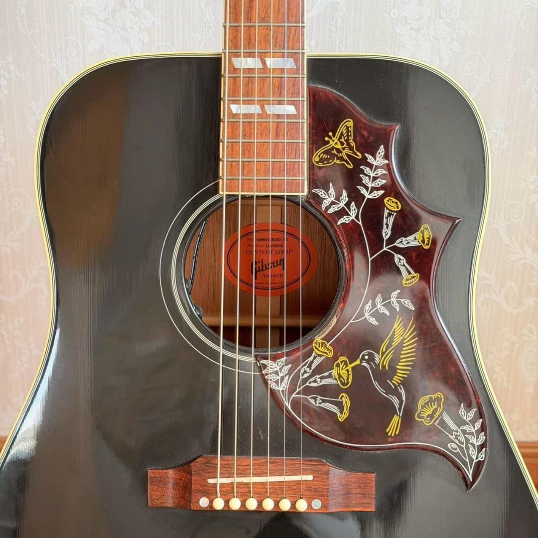 要コメント・現物確認可・Gibson ハミングバード EB 黒 カスタムショップ