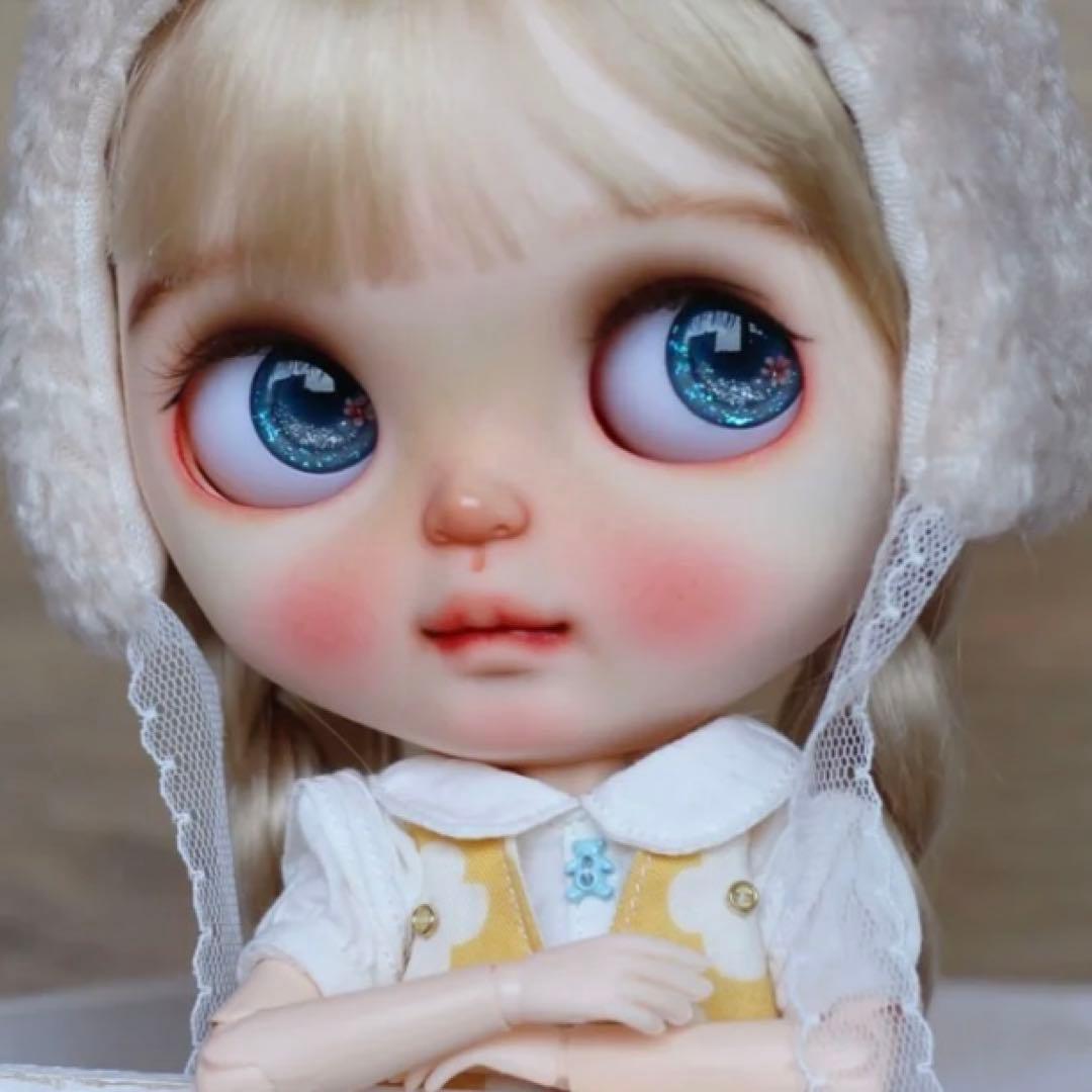 カスタムブライス 人形 かわいい 作家様 ナチュラルメイク 幼い フルセット