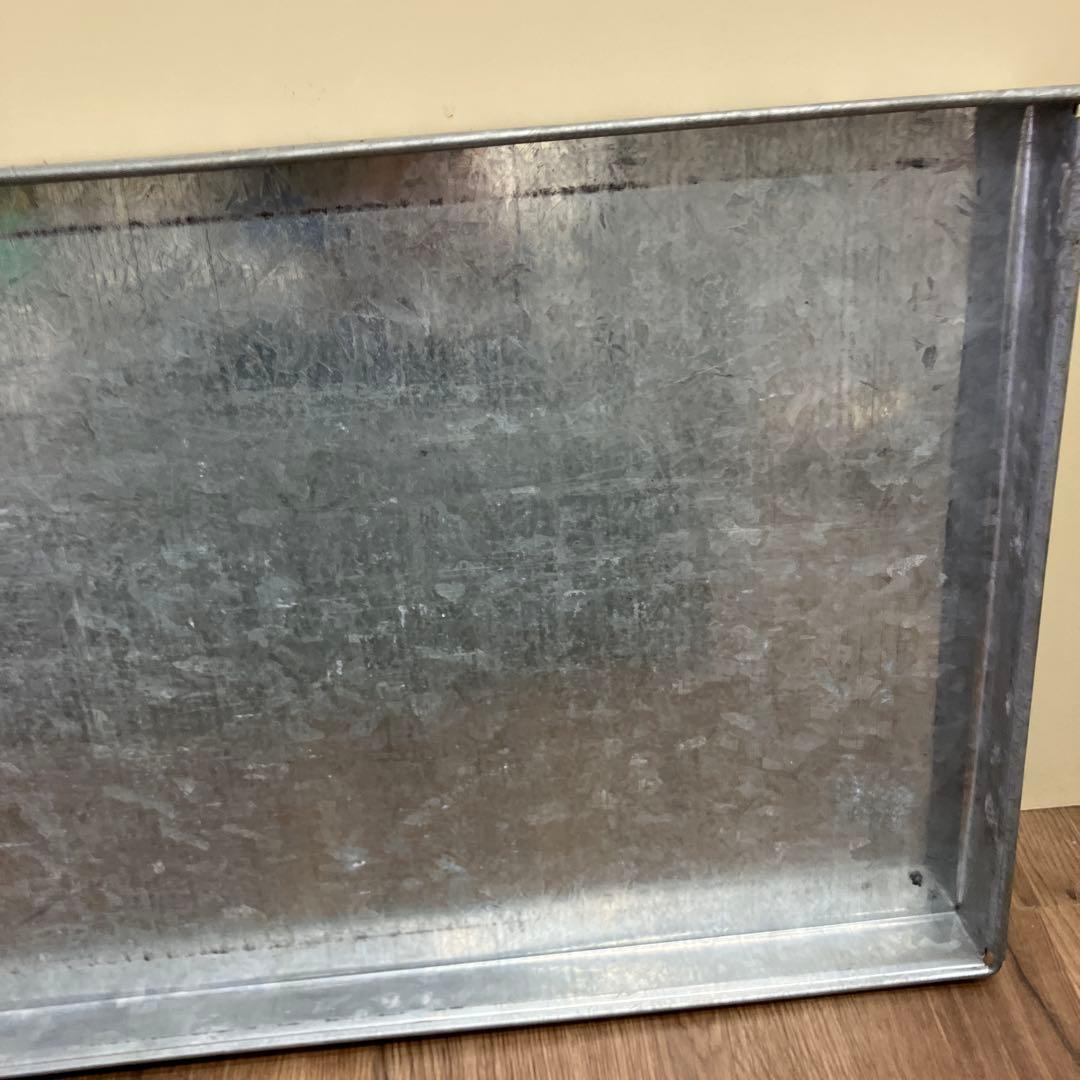 ②トタン 収納ボックス ブリキ 蓋付き 衣装ケース レトロ アンティーク 骨董