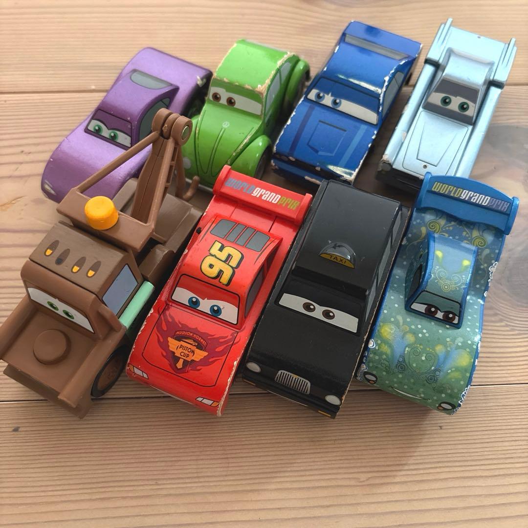 カーズ　ウッドコレクション　マックィーン、メーター他6台付き