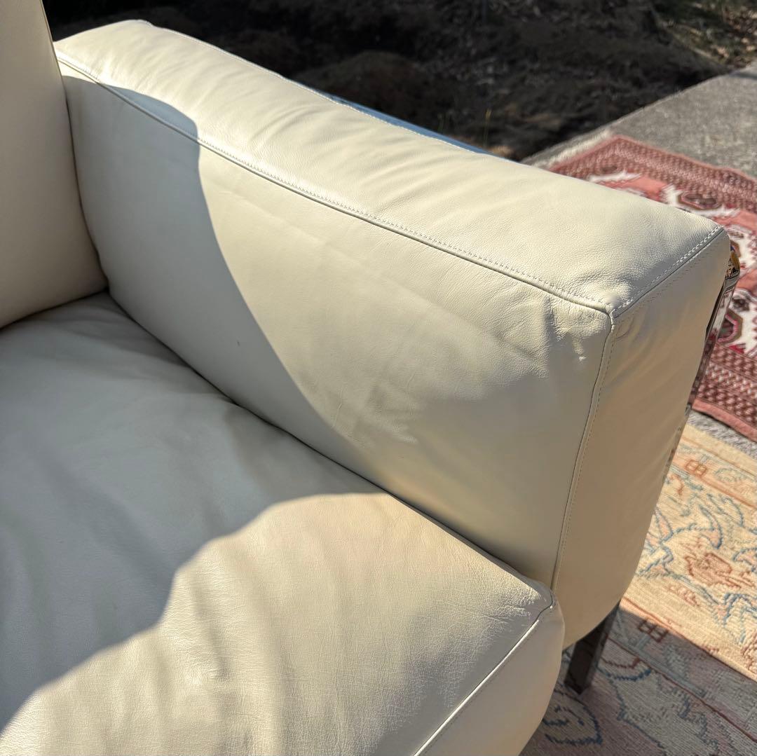 美品 IDC大塚家具 本革 erba 80万円 2人掛ソファ 奥山清行