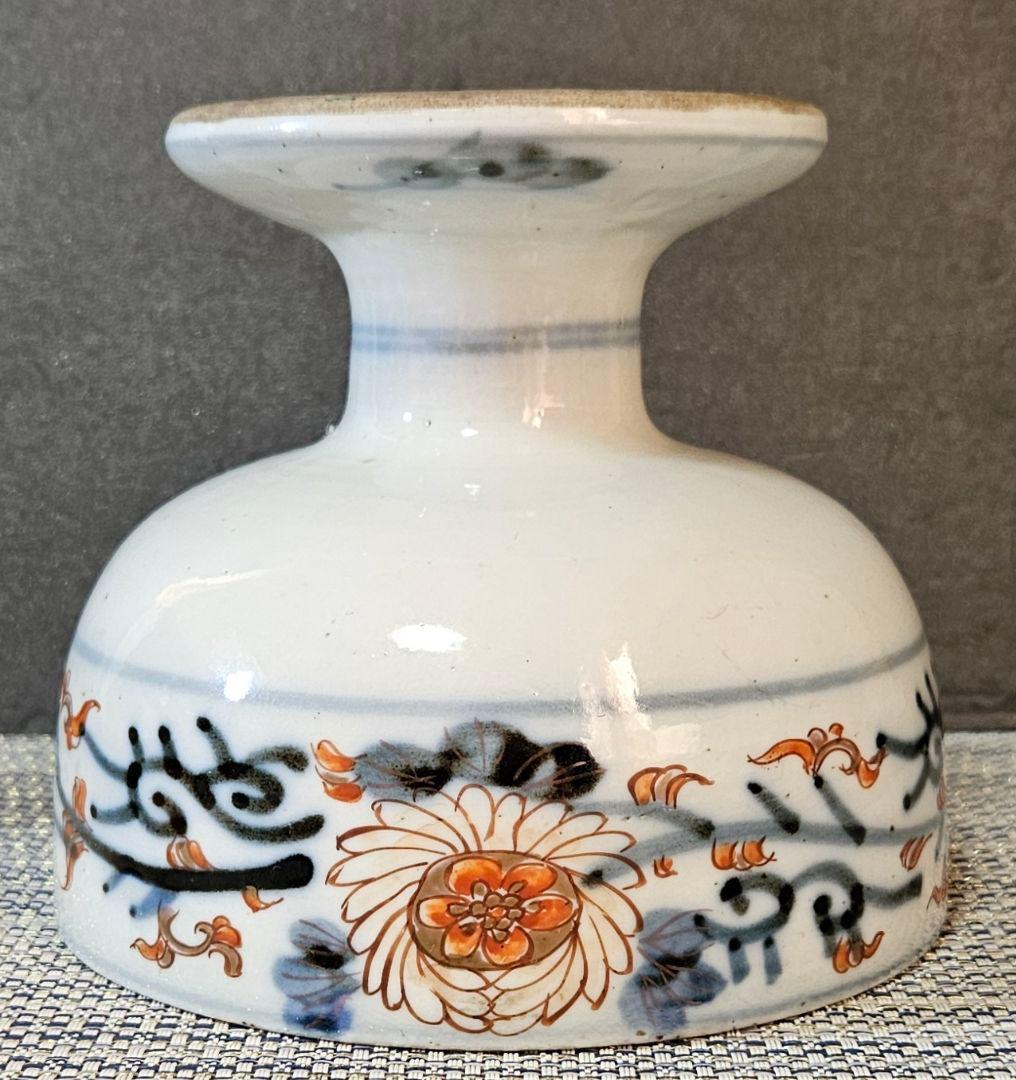 【上作品❗】江戸時代末期～明治初期　古伊万里　金彩色絵　花鳥図　盃洗　コンポート