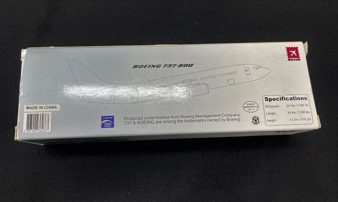 ボーイング737-800 JAL ホーガン社製模型