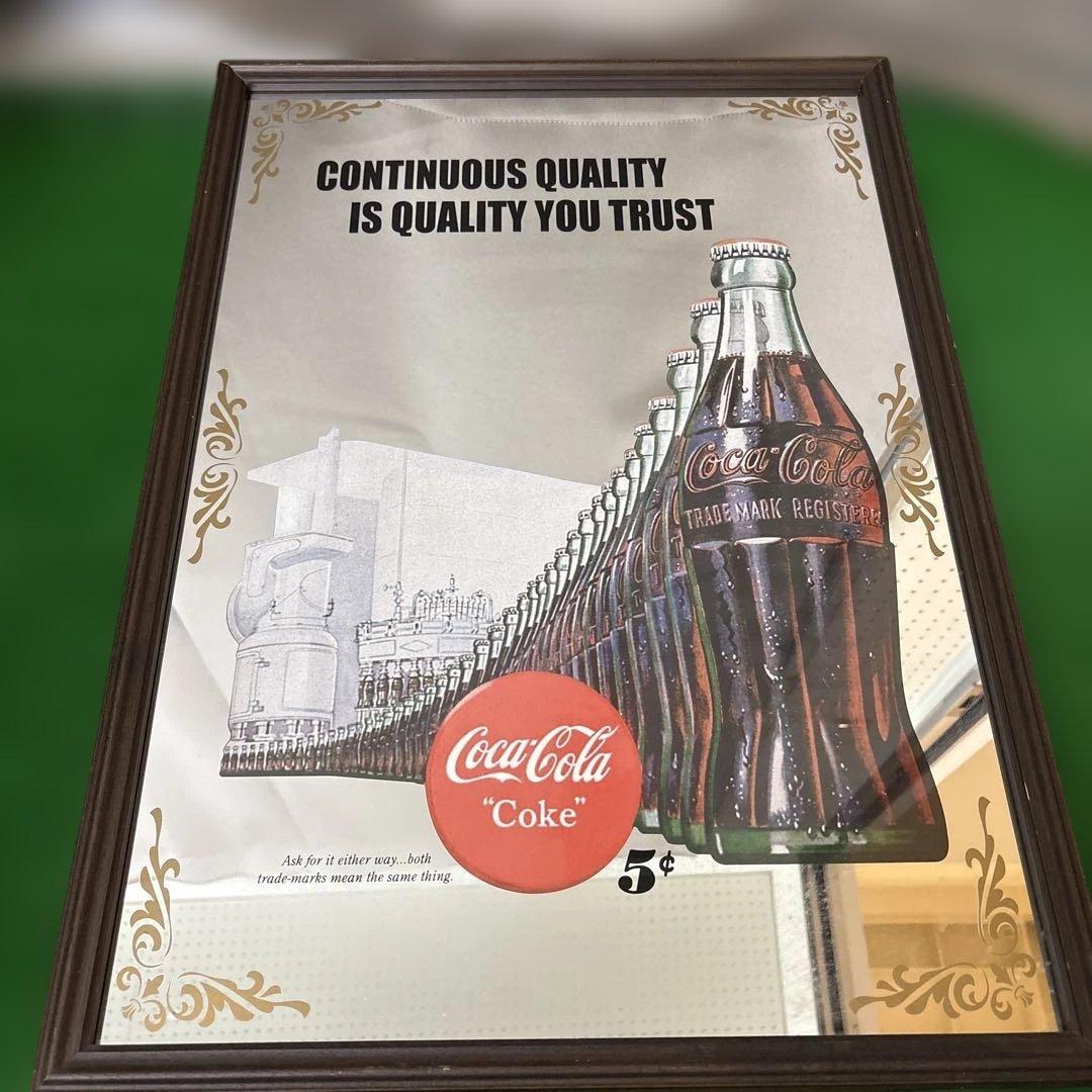 Coca-Cola ヴィンテージ広告 フレーム付き