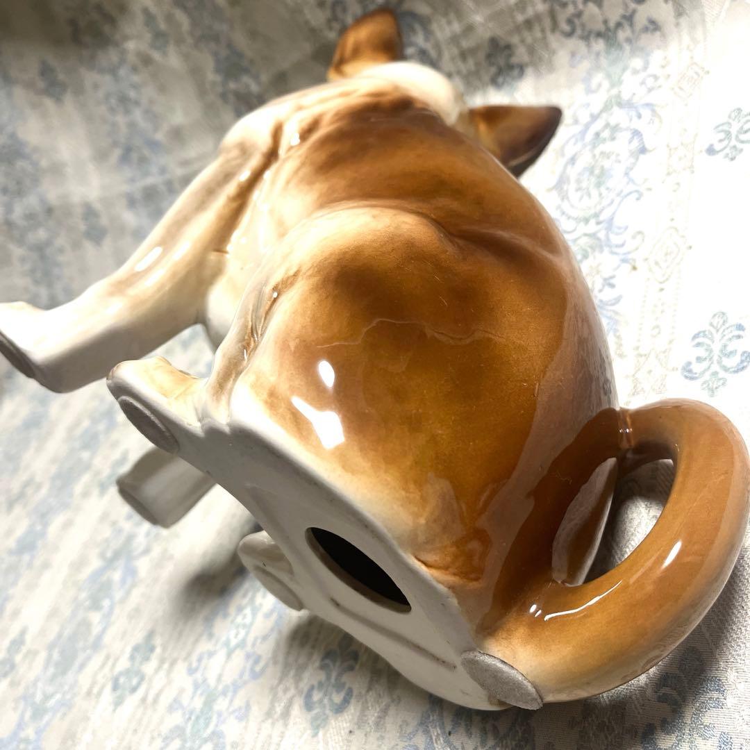 チワワ 陶器製 フィギュア（置物） 犬のオブジェ ヨーロピアン 雑貨 ★美品