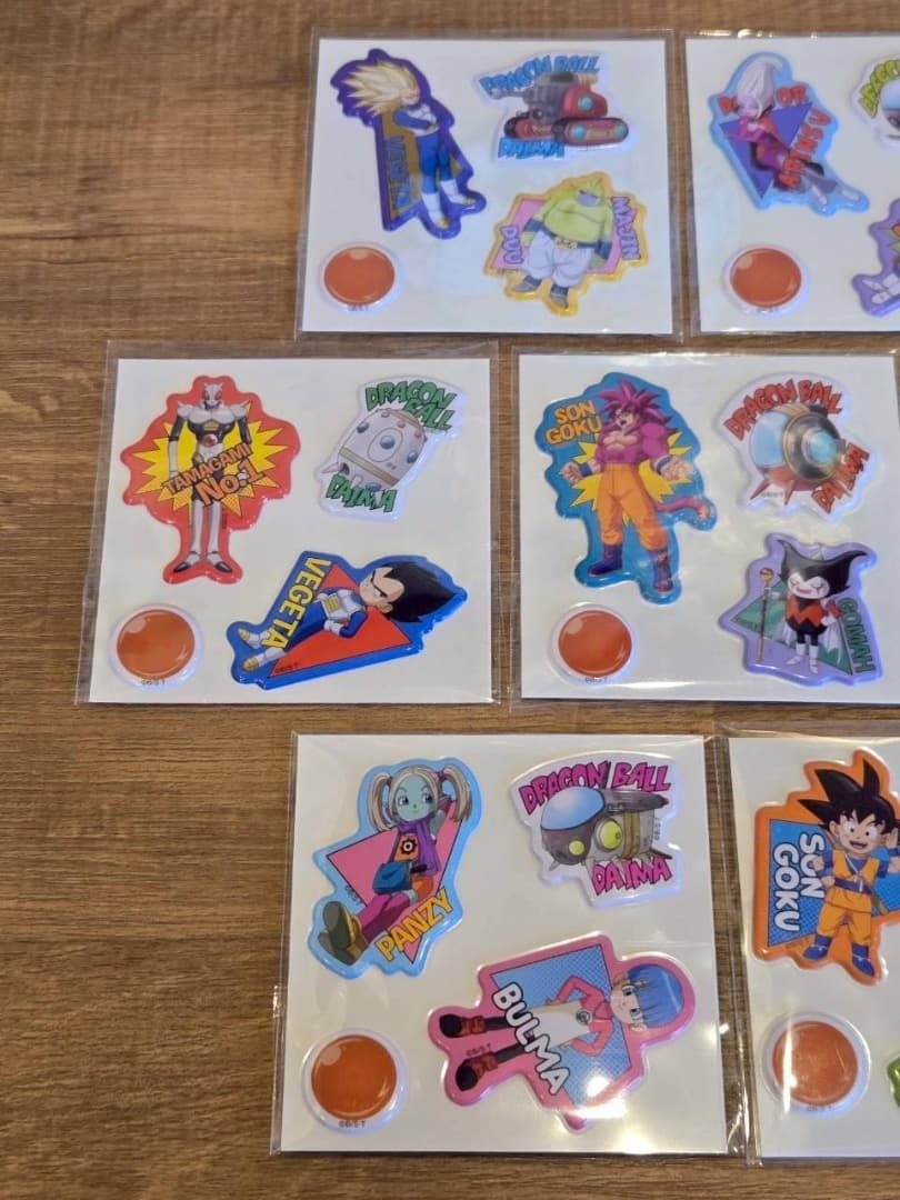 明治×ドラゴンボール ぷっくりシール コンプリート 全7種 数量限定 鳥山明