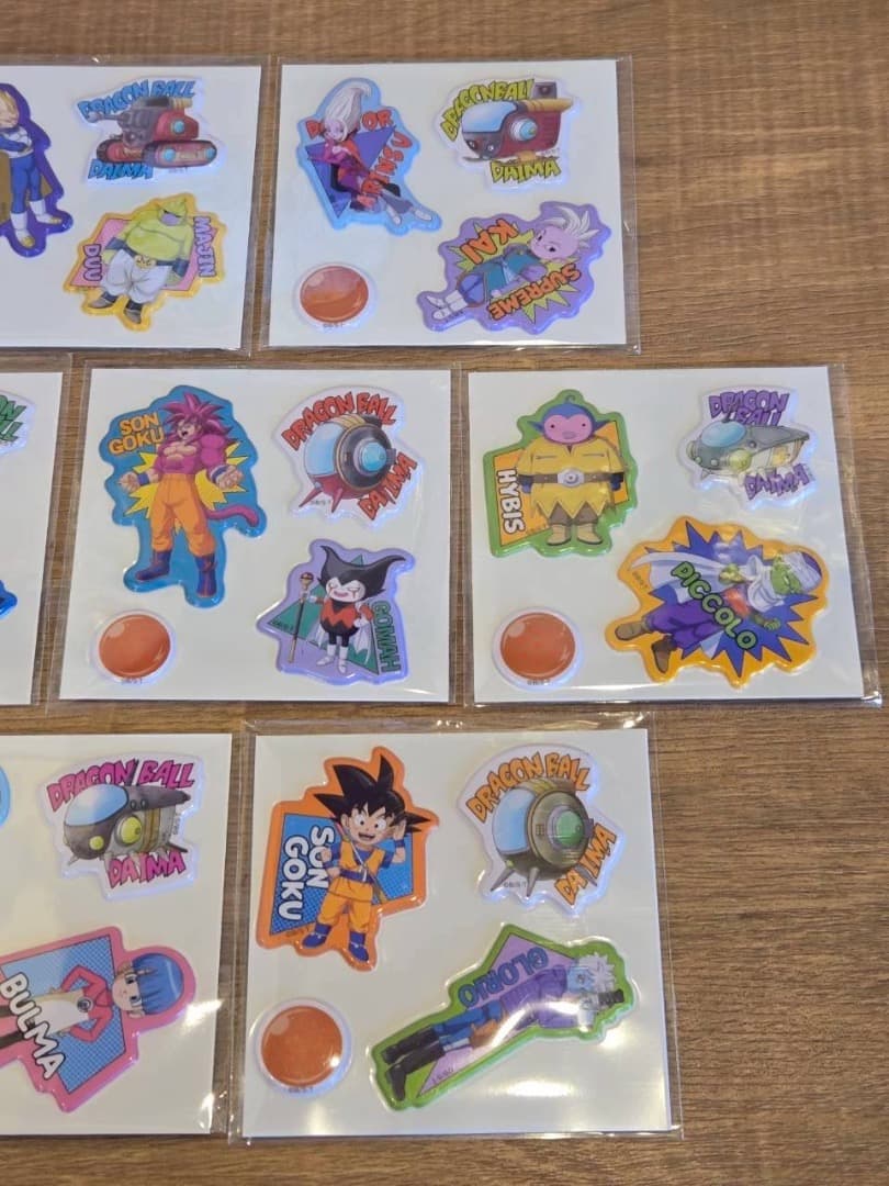 明治×ドラゴンボール ぷっくりシール コンプリート 全7種 数量限定 鳥山明