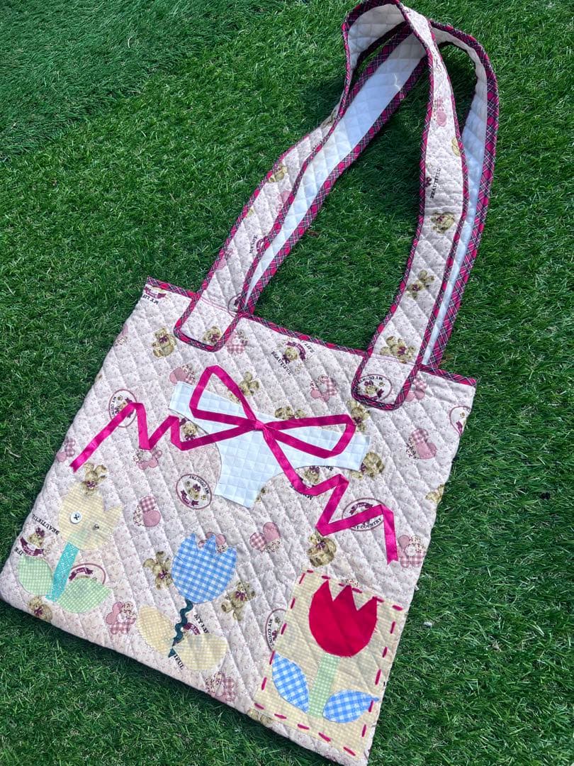 ☆ハンドメイド キルティング トートバッグ パンツ☆