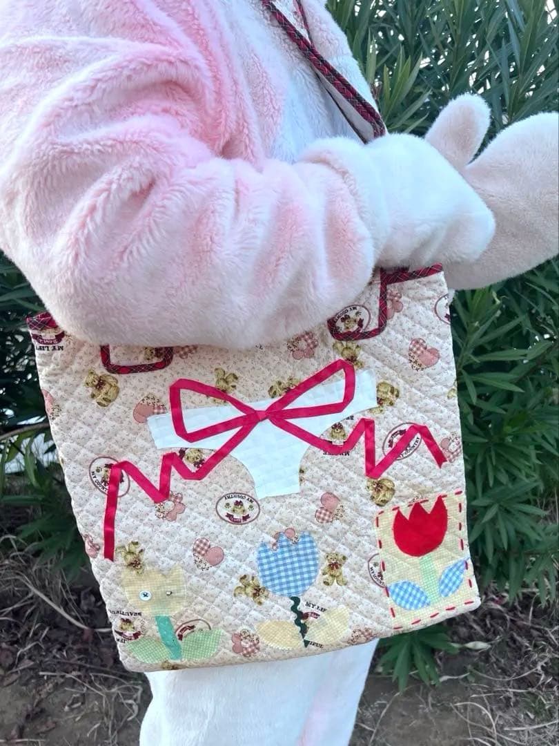 ☆ハンドメイド キルティング トートバッグ パンツ☆