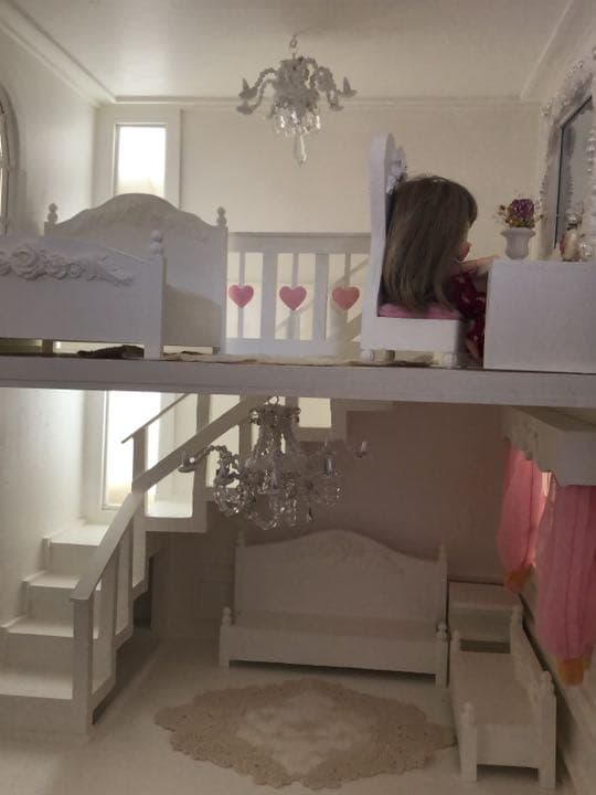 NO.４６　あん様♡専用  オビツ二階建て　ドールハウス  完成ご確認画像