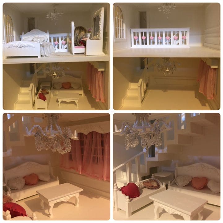 NO.４６　あん様♡専用  オビツ二階建て　ドールハウス  完成ご確認画像